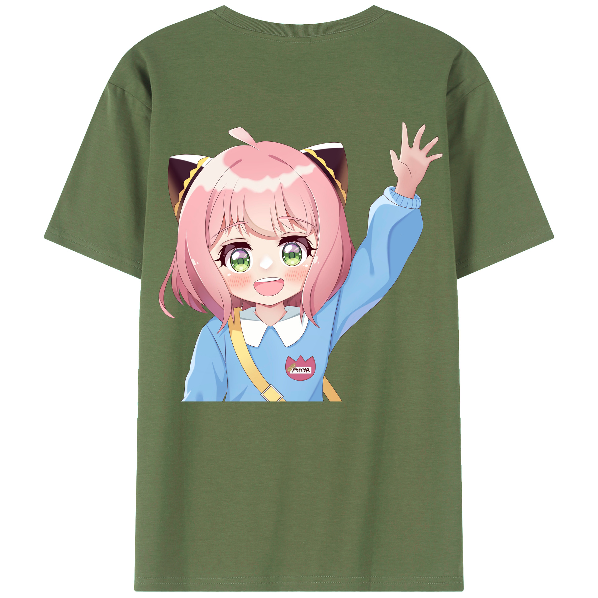 （画像用） SPY×FAMILY间谍家家酒 綿100％ メンズ半袖Tシャツ（バックプリント） 通気性
